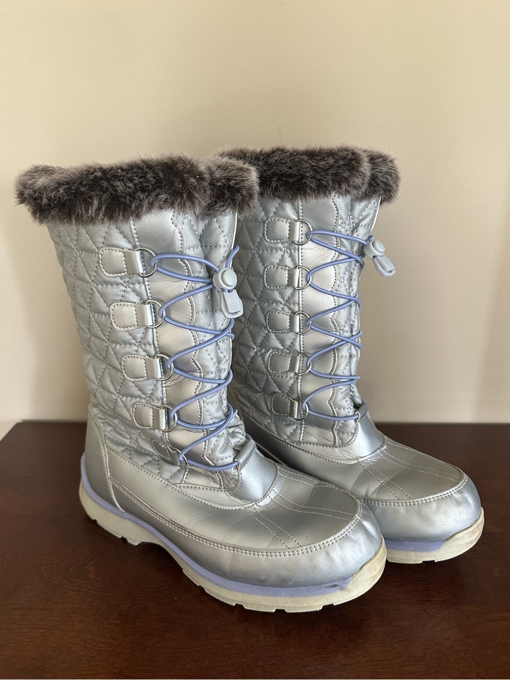 Lands' End Silver Girls' Winter Boots